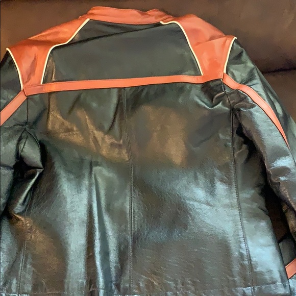 Leather motorcycle jacket - Picture 3 of 3